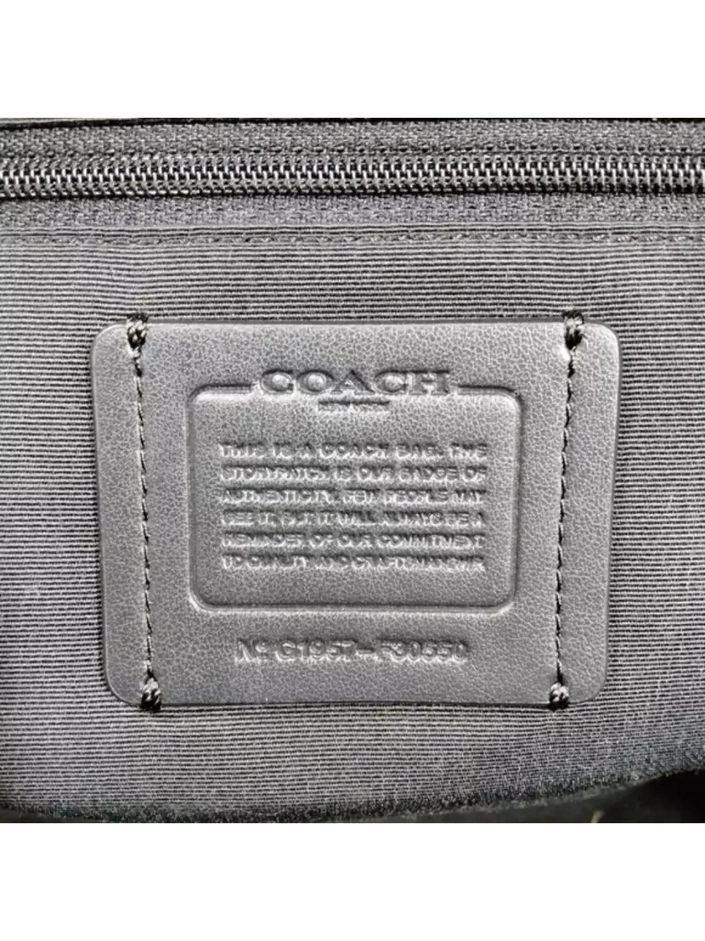 100% Authentic COACH Black Leather Backpack Bag